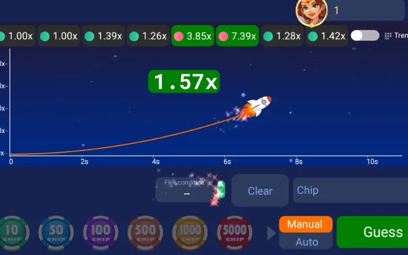 rocket crash game